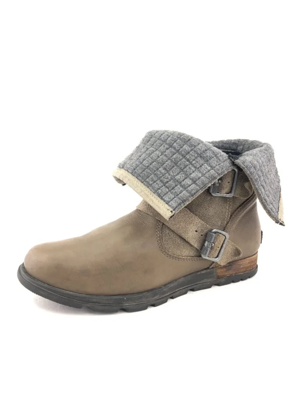 Sorel Major Moto Tan Leather Boots 8.5